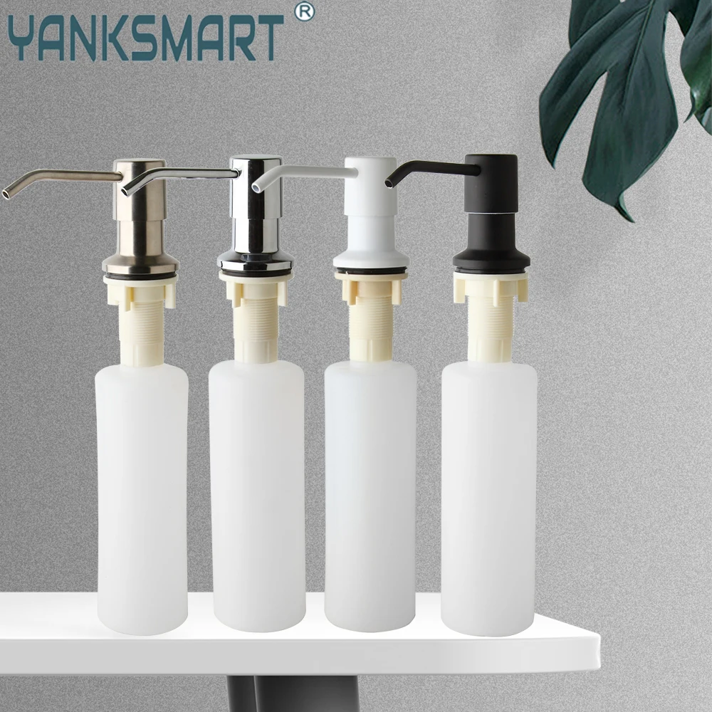 YANKSMART 400 мл мыла Нержавеющая сталь насос бортике Кухня встроенный столешница