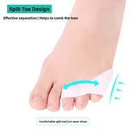 4pieces2pairs gel orthopedic bunion corrector foot pain relief care tools straightener protector overlapping toe separator
