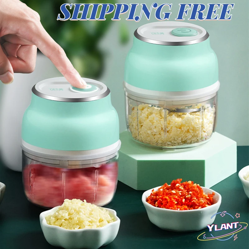 

SWT New High Speedy Design Vegetable Fruit Twist Shredder Electric Meat Grinder Chopper Garlic Cutter Multifunction