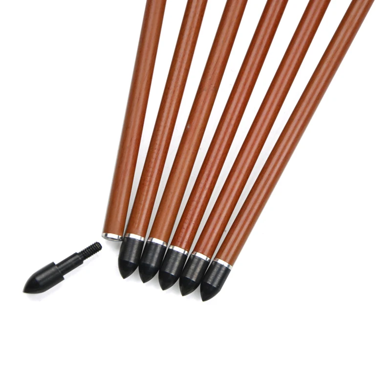 6pcs 31inch Archery Pure Carbon Arrows Spine400 4" Turkey Feather Wood Grain Arrow Targeting Hunting Shooting | Спорт и