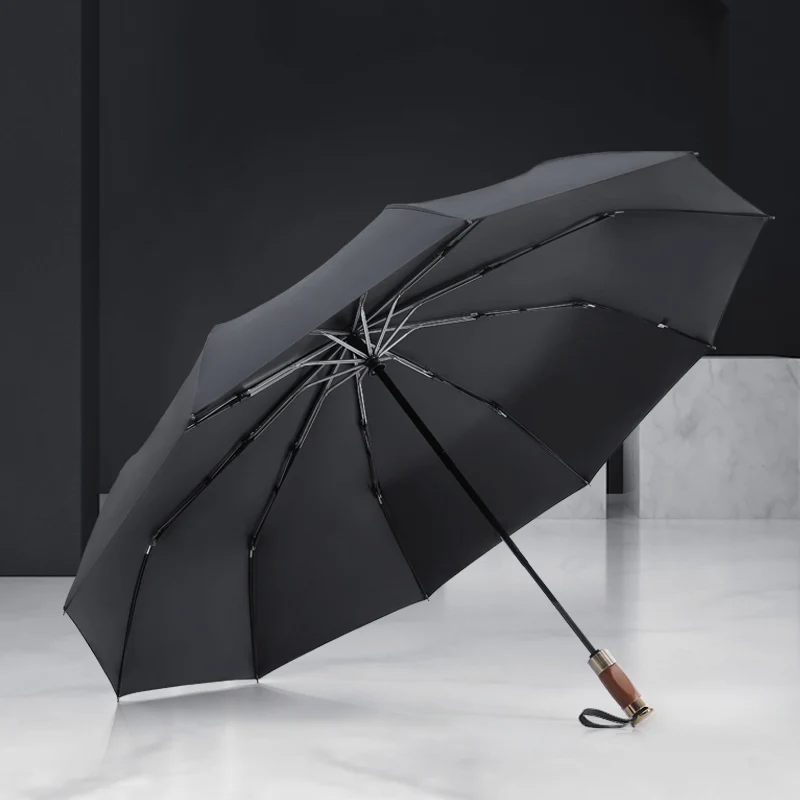 

3fold Design Luxury Double Windproof Umbrella Men Beach Automatic Parasol Umbrella Rain Women Paraguas Mujer Ambrella BW50YS