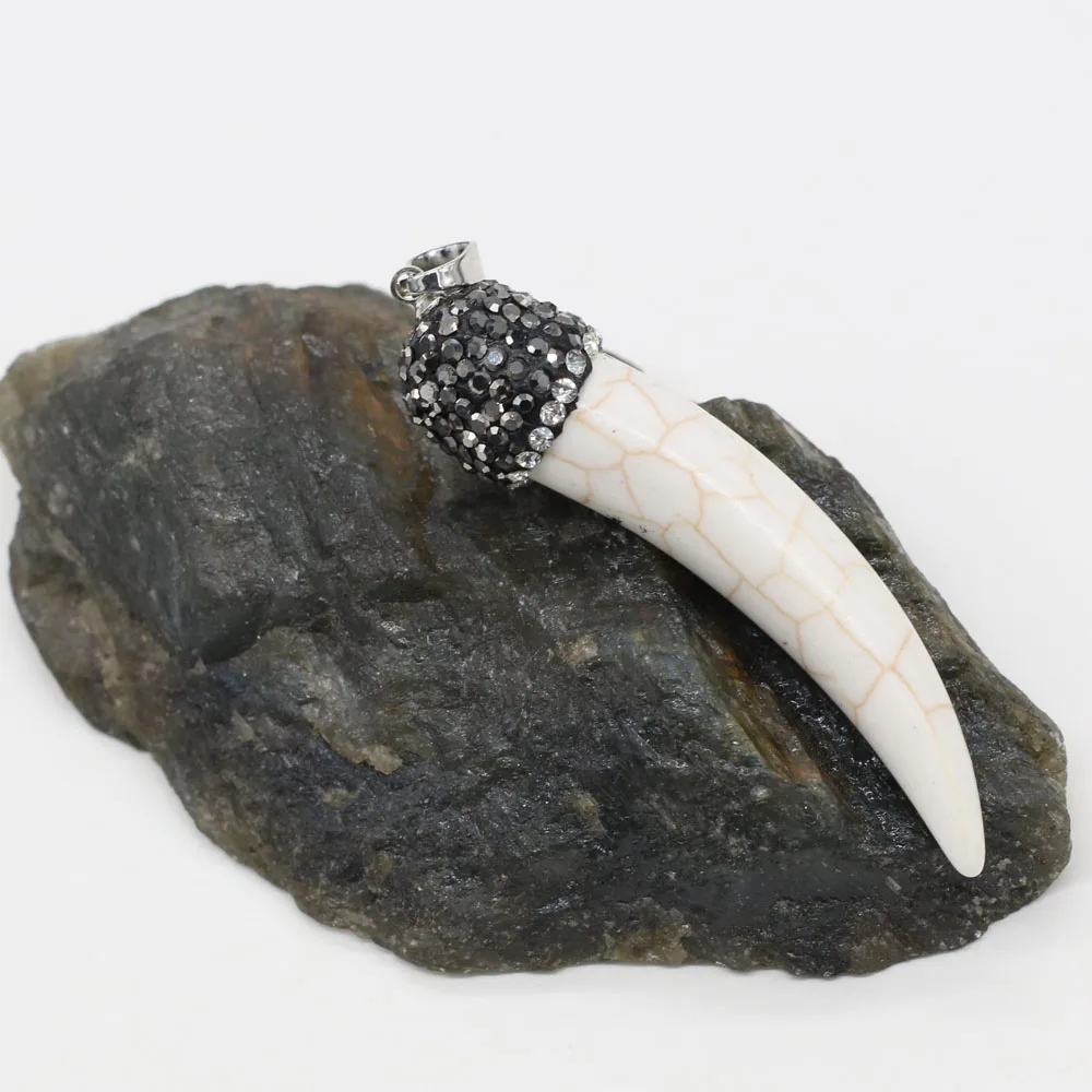 Кулон из натурального камня в форме Чили набор бирюзовых бриллиантов изысканные