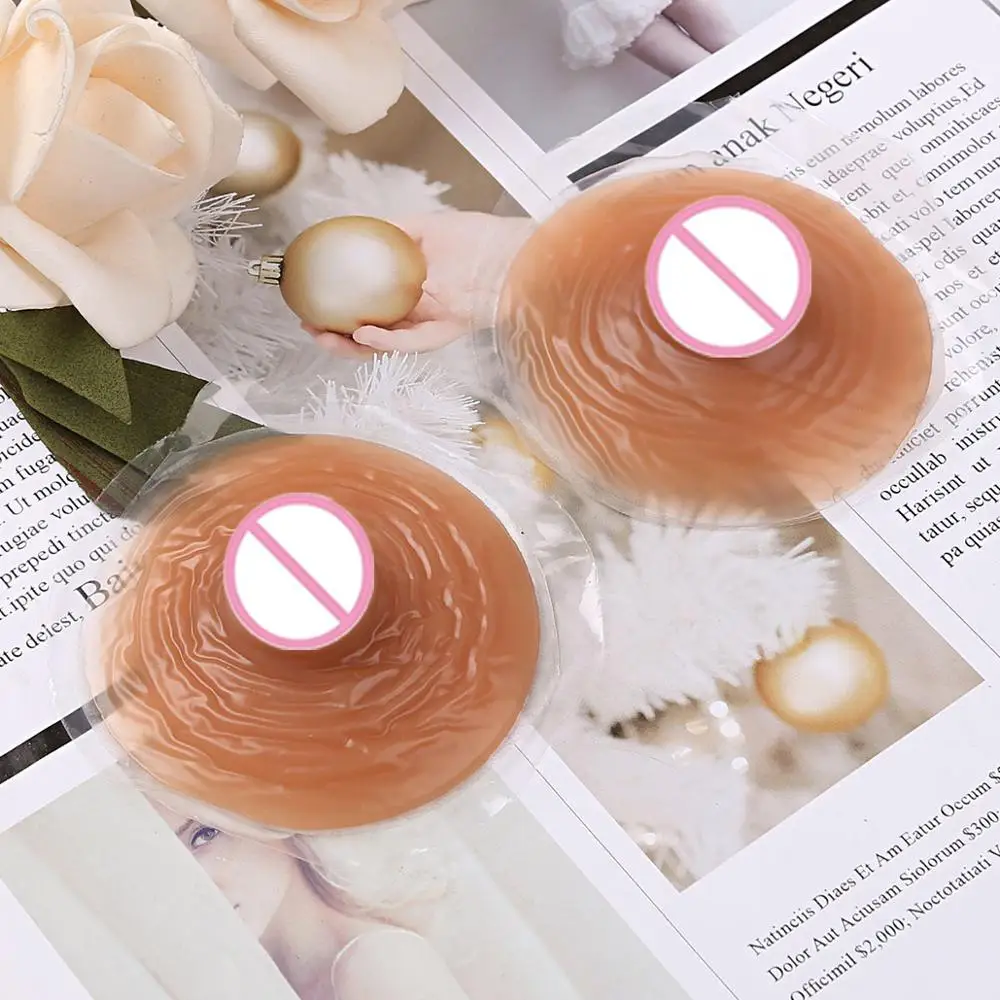 Самоклеящиеся Многоразовые моющиеся силиконовые наклейки на соски 1 пара в форме