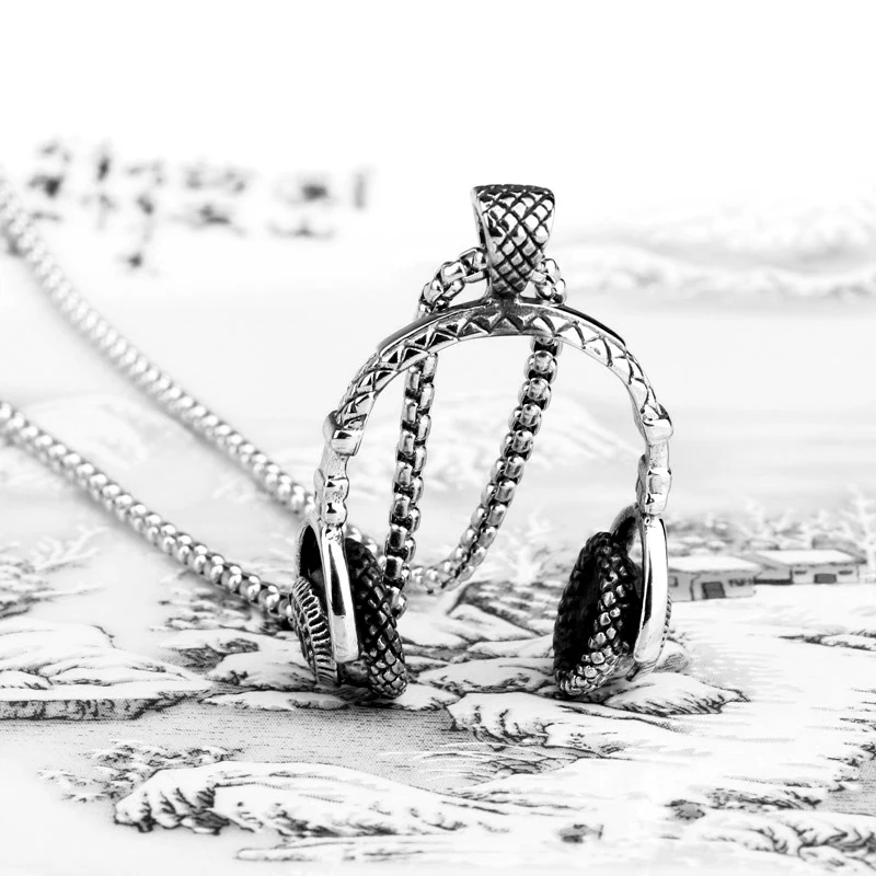 CHUKUI модное ожерелье в стиле панк с подвеской винтажная Серебряная длинная