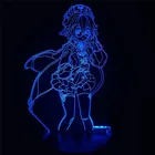 3d-фигурка сахарозы Genshin Impact, светодиодная атмосферная ночник, светильник льник s для спальни, декоративсветильник прикроватные лампы, подарок для детей