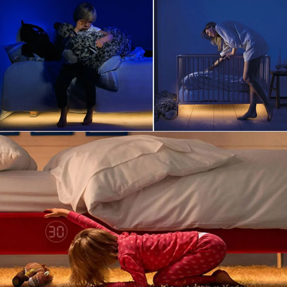 Светодиодная ленсветильник с датчиком движения водонепроницаемая инфракрасная