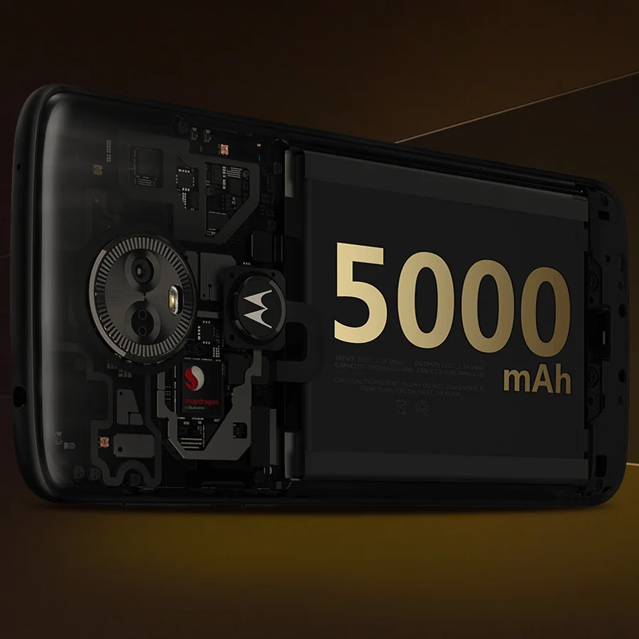 Мобильный телефон Motorola Moto E5 Plus XT1924 с глобальной версией, 3 ГБ ОЗУ, 32 Гб ПЗУ, смартфон Snapdragon425 6,0 дюйма, 1440X720 P, 5000 мАч, Android