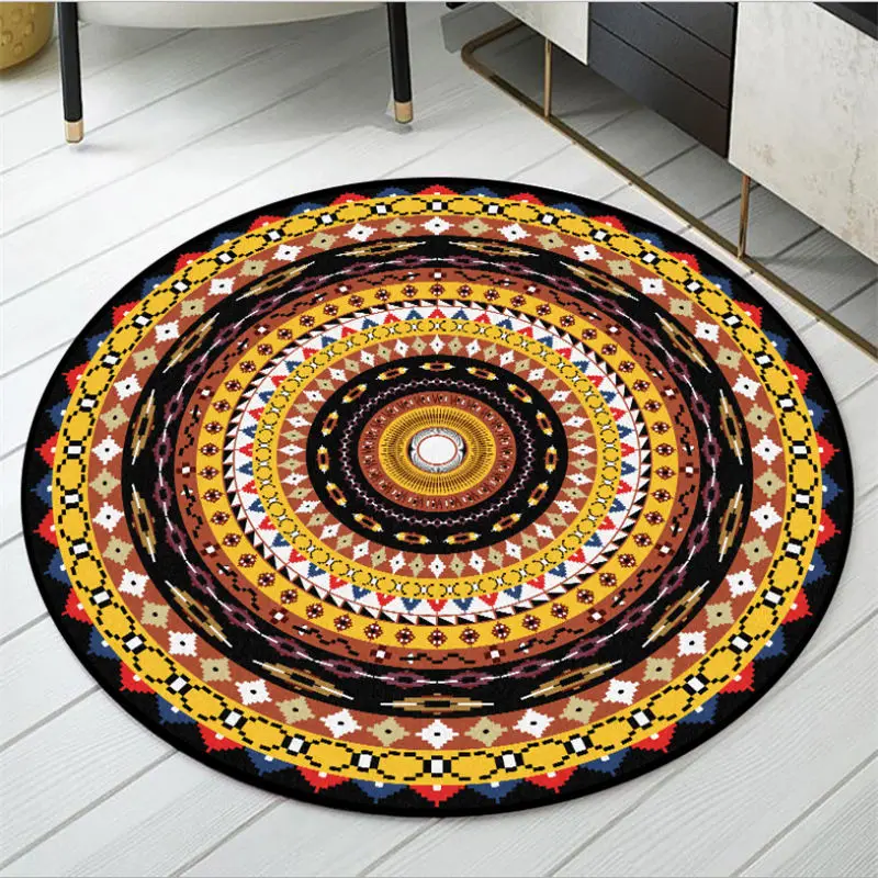 Нежные коврики и ковровые покрытия для дома гостиной круглые с узором в виде