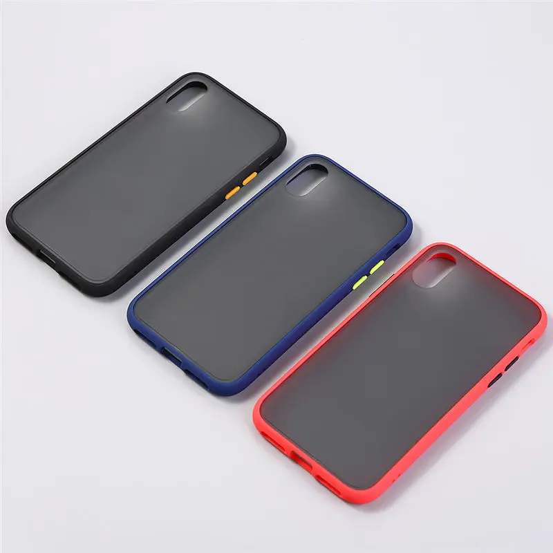Защитный противоударный чехол для телефона iphone XR XS Max X XS 7 8 11 6 6S Plus Прозрачный матовый жесткий чехол для телефона защитный чехол