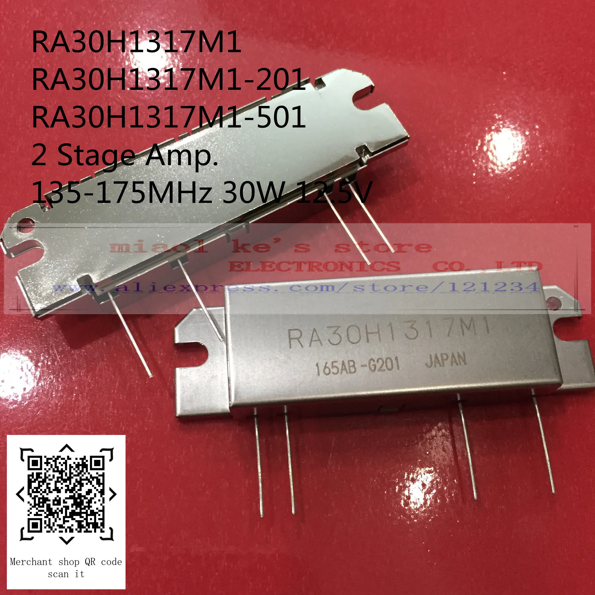 100%New original: RA30H1317M1 RA30H2127M1 RA30H3847M1 RA30H4452M1 H2M - RF MOSFET MODULE | Электронные компоненты и