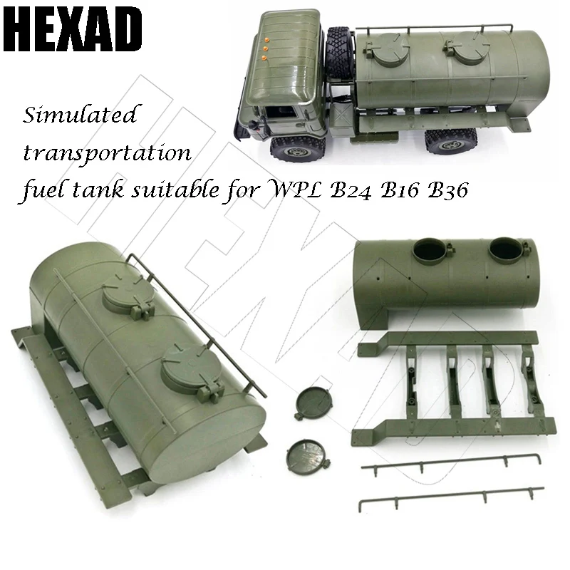 

WPL B24 B16 B36 моделирование поезд нефти транспортировочный бак танкер прицеп корзина грузовик радиоуправляемая модель машины Запчасти для Ура...