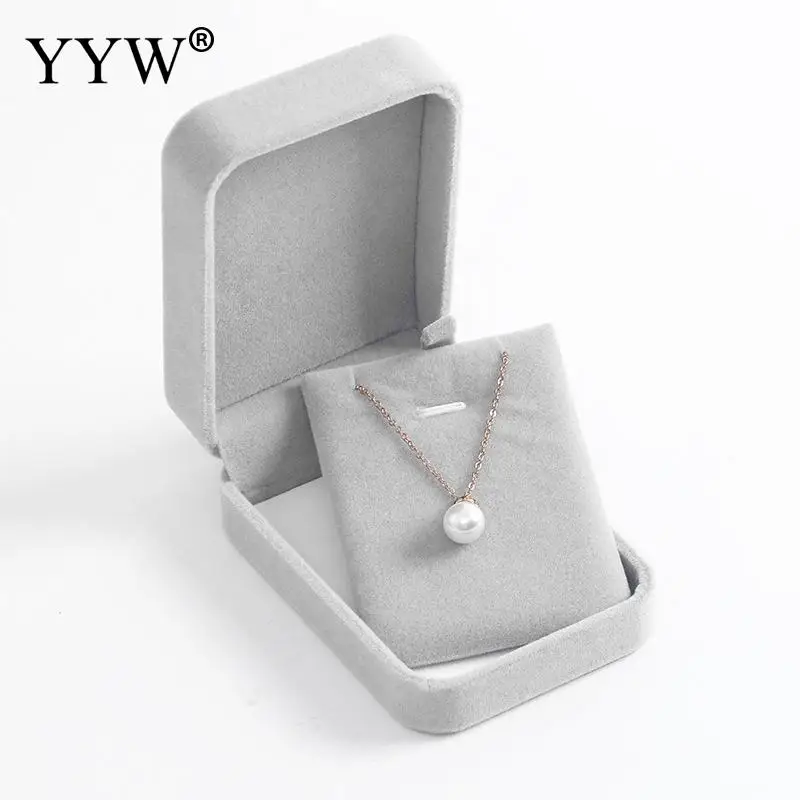 Бархатная коробка с подвеской бархатная Свадебная подвесками для ожерелья