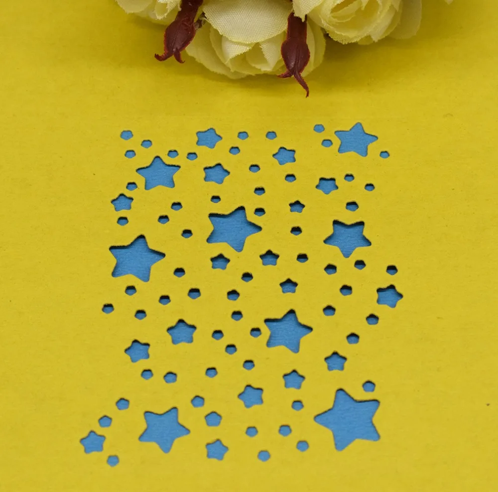 Пустотелые звезды металлические Вырубные штампы прямоугольная рамка Сделай Сам