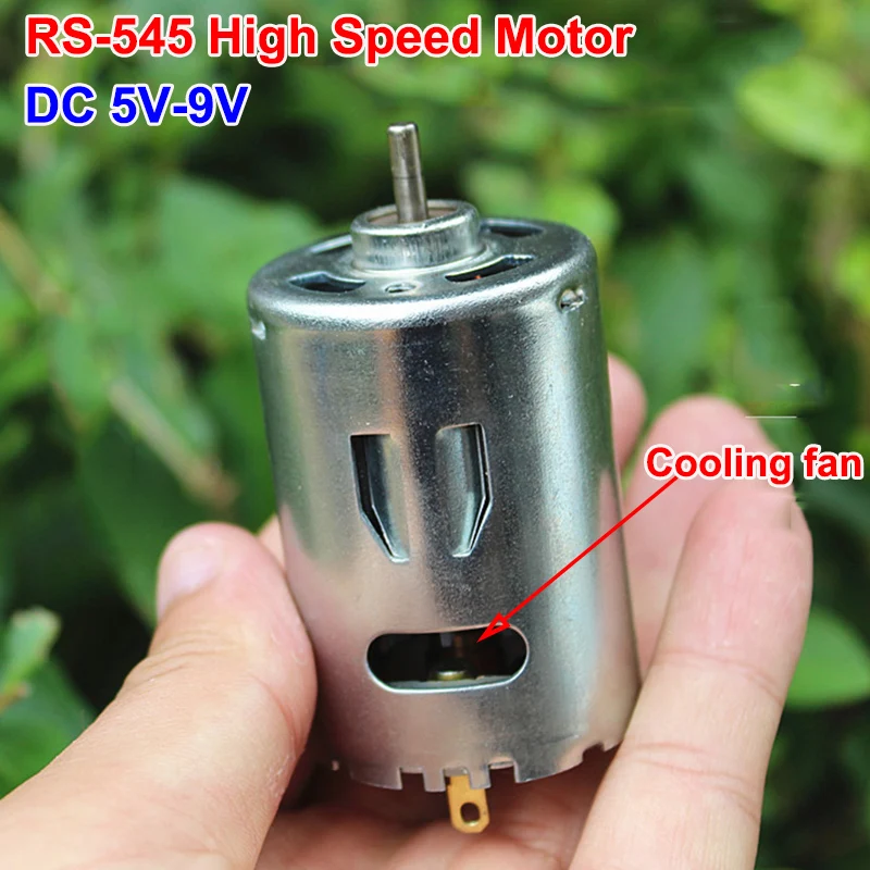 RS-545 Micro 35 5 мм Электрический двигатель DC 6V 7 2 V 4 Высокая Скорость мощности большой
