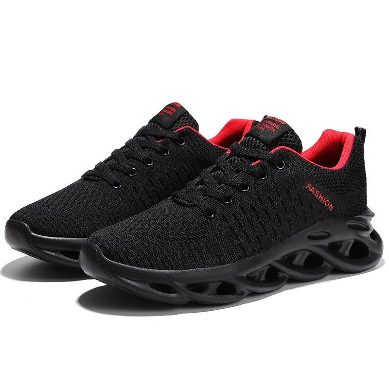 

New Men's Shoes Sports Shoes Fall/winter Fly Woven Mesh Air Cushion Running Shoes Casual Shoes Increased Breathable Shoes 2021