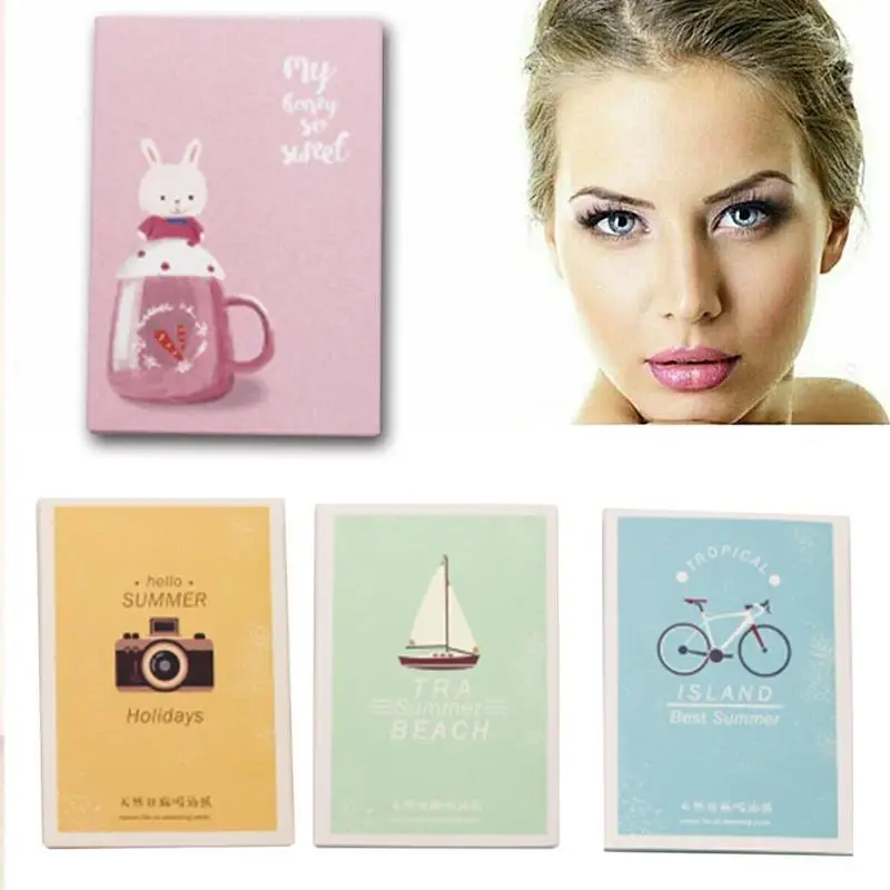 

Male And Female Oil Blotting Paper Portable Absorbent Linen Makeup Natural Blotting Beauty Cleaning Face Paper Tools X2O7