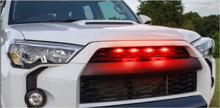 Автомобильный бампер головной светильник для 4runner Дневной 2014 ~ 2020y DRL