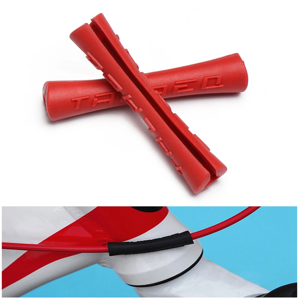 2/4 шт. велосипедные рукава резиновый протектор для кабеля линии трубы смена