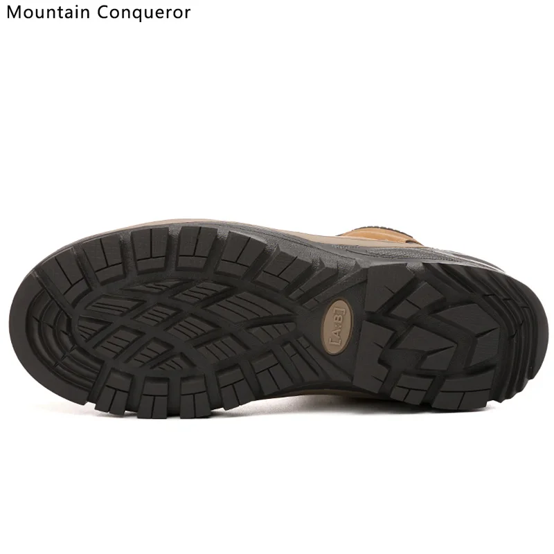 Горный Победитель бренд Мужские зимние сапоги теплый плюш высокое качество