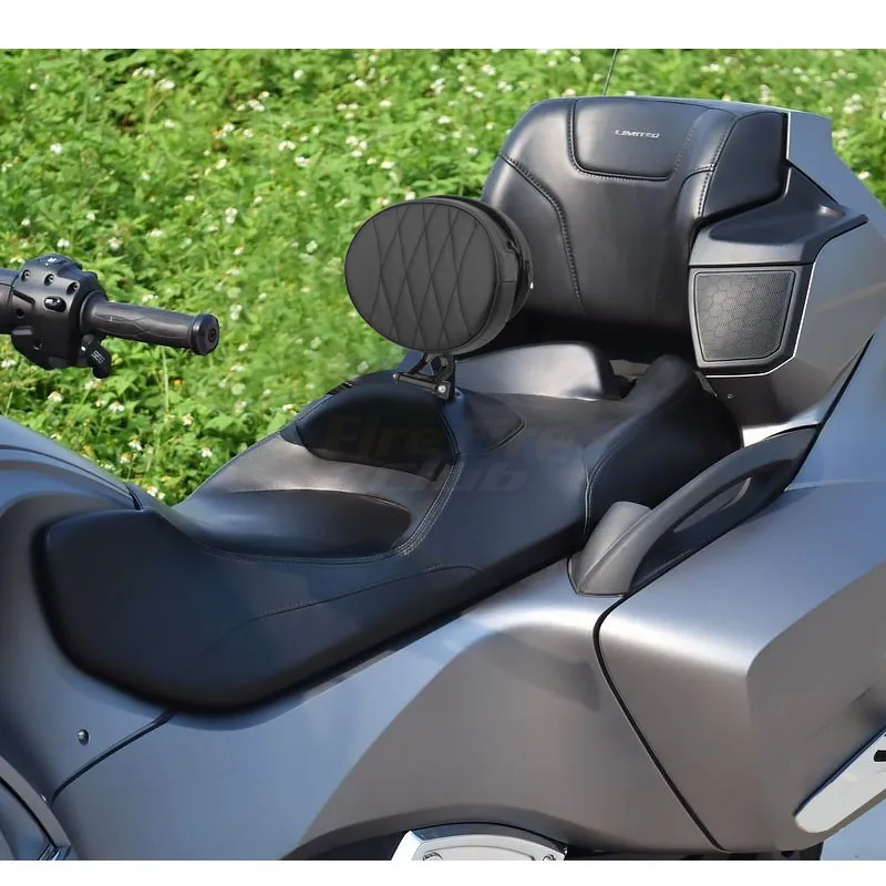 High Quality Moto Leather Backrest Smart Mount Driver BackRest For Can Am Spyder RT SE6 SM5 2008-2017 Motorbike Accessories