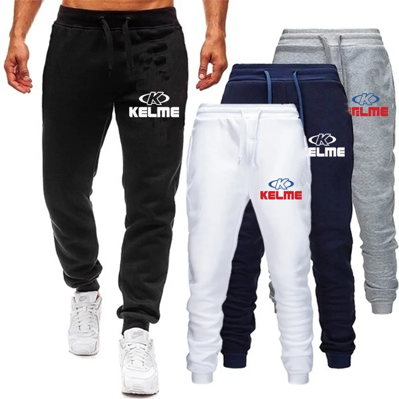 

2022 модные мужские брюки повседневные однотонные спортивные брюки Kelme со шнуровкой мужские спортивные тренировочные брюки для бега (4 цвета s...