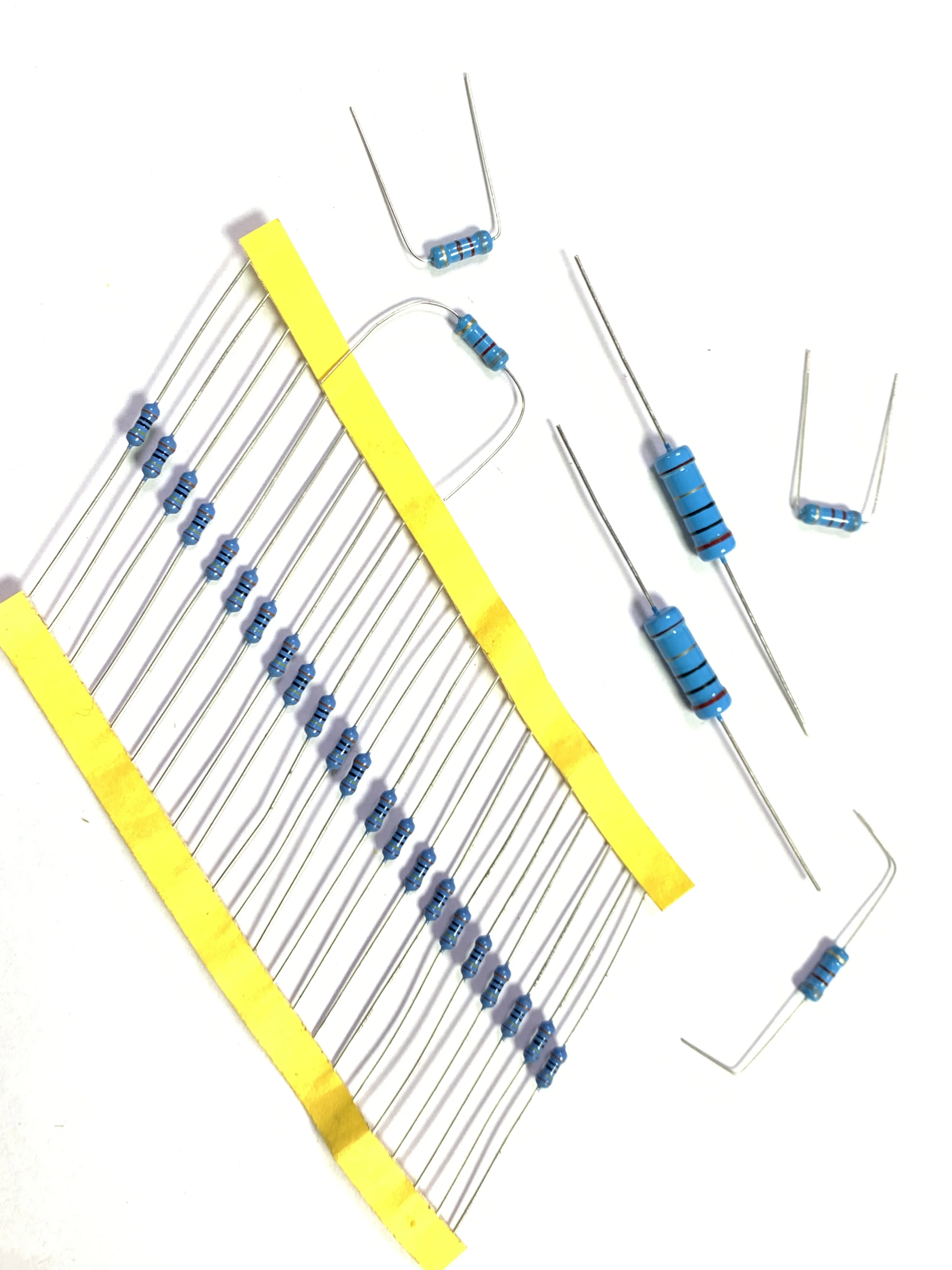 20 шт./лот/1 Вт металлический пленочный резистор 1% пятицветный кольцевой Силовой