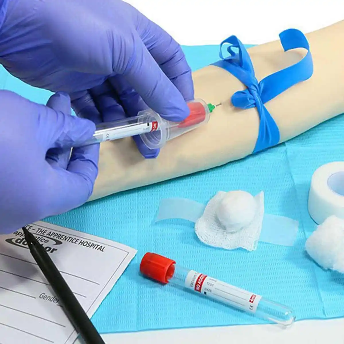 Анатомическая IV флеботомия Venipuncture практика рука Анатомия инъекция медицинский