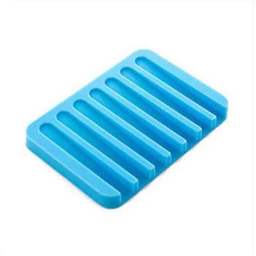 blue soap holder Силиконовый держатель для мыла - Цвет: blue soap holder