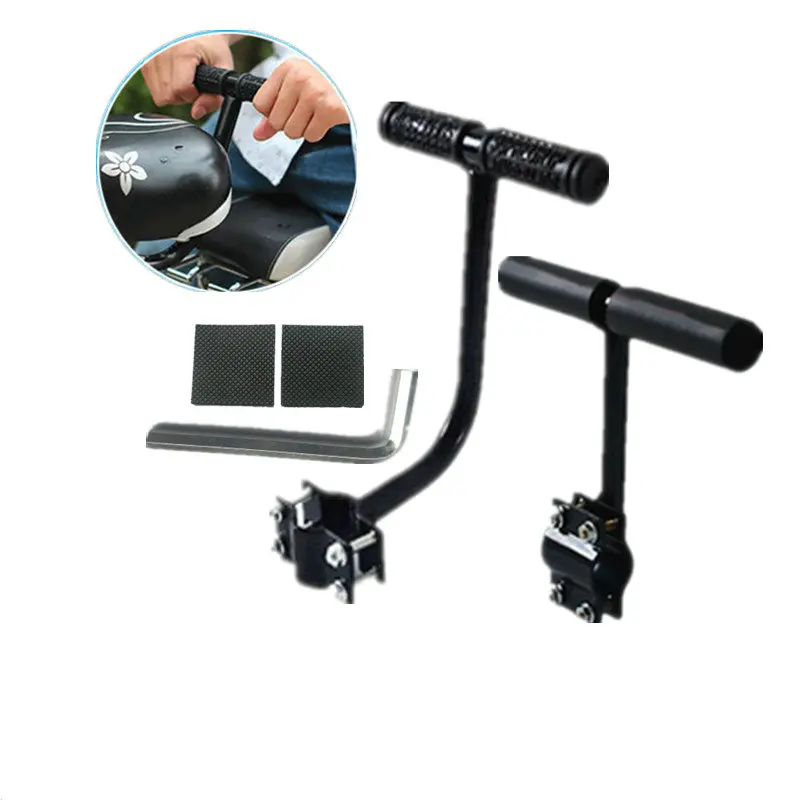 

Electric Bicycle Brear Seat Child Armrest Handle Rear Cushion On Bicycle Child Anti Fall Push Rod Bicycle Accessories