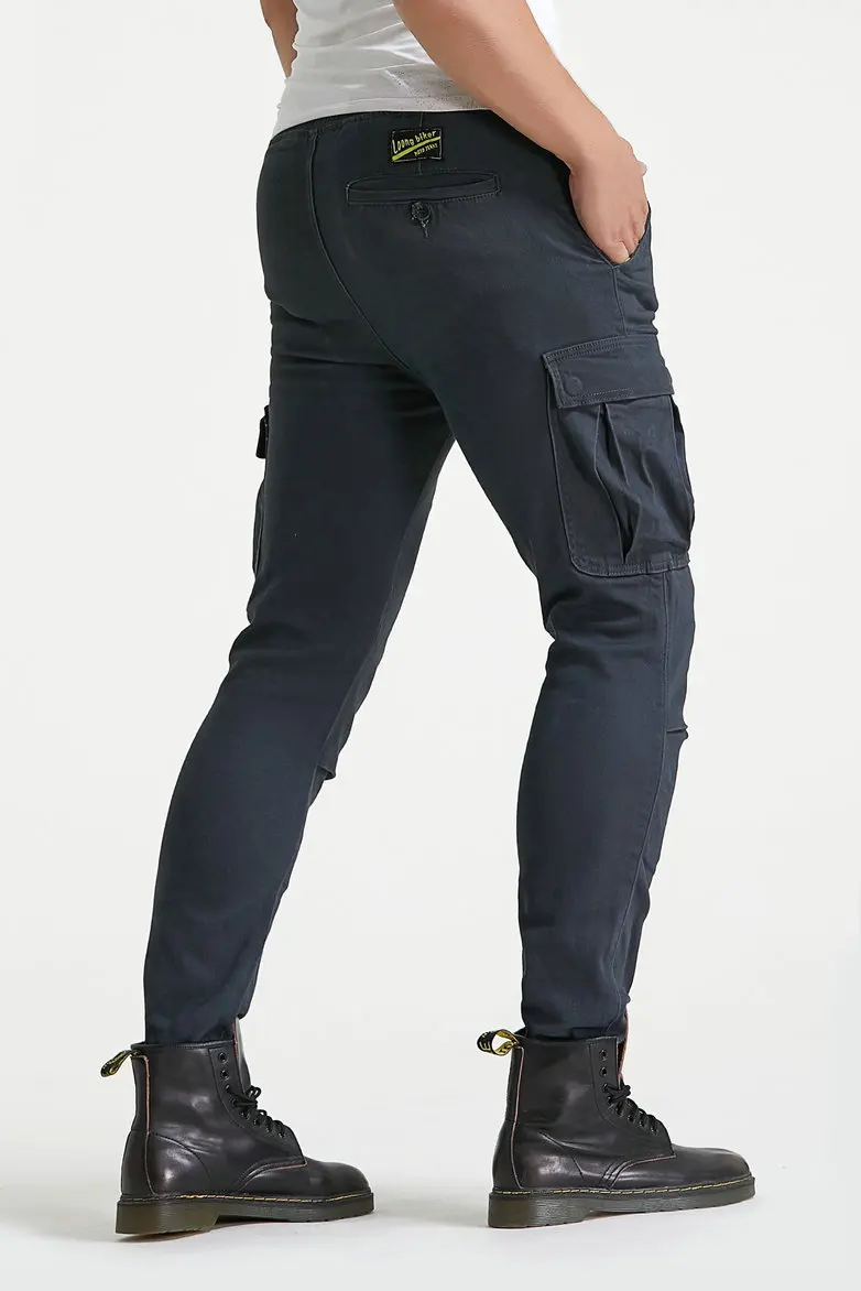 Мужские спортивные штаны для мотокросса черные облегающие брюки с защитой от