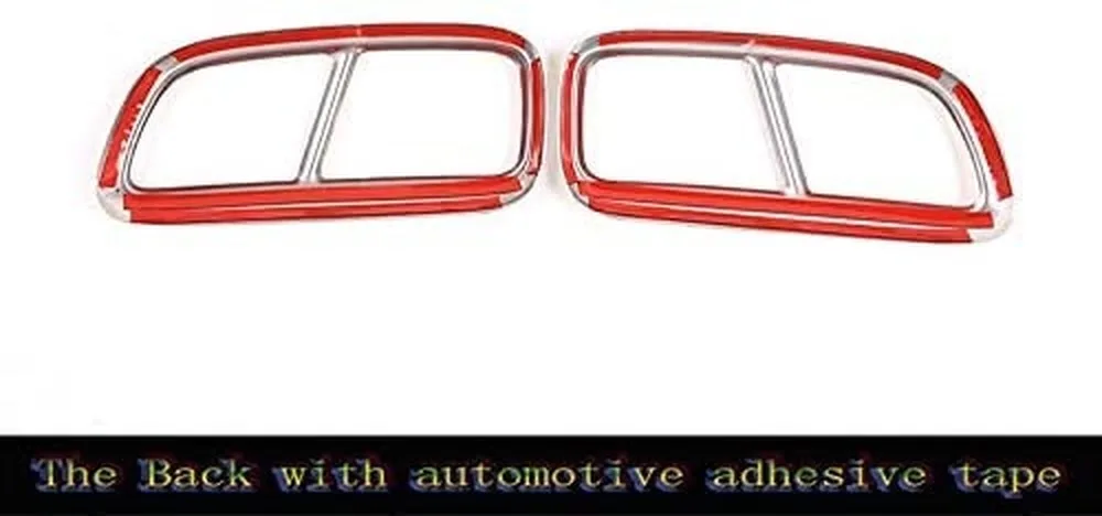 2шт труба из нержавеющей стали выхлопные выходы задняя рамка Накладка для Volvo XC90