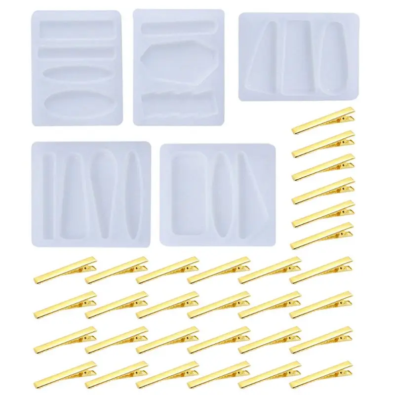 

Кристальная эпоксидная смола, форма заколка для волос, силиконовая форма для самостоятельного изготовления