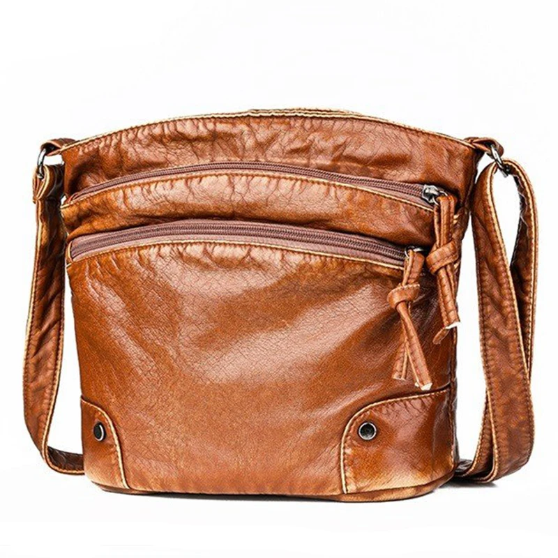 Новые трендовые женские сумки винтажные через плечо из искусственной кожи для