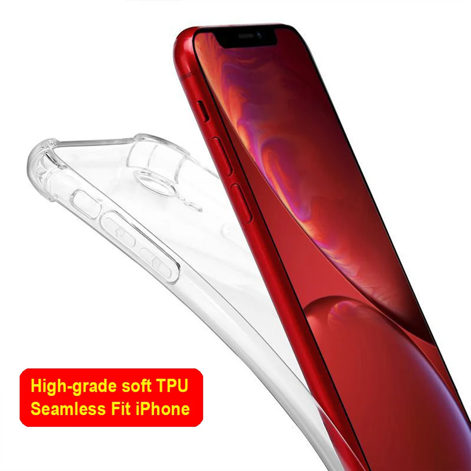 Роскошный Ультратонкий Прозрачный мягкий чехол из ТПУ для телефона iPhone 5 5S SE 7 8 6 6s