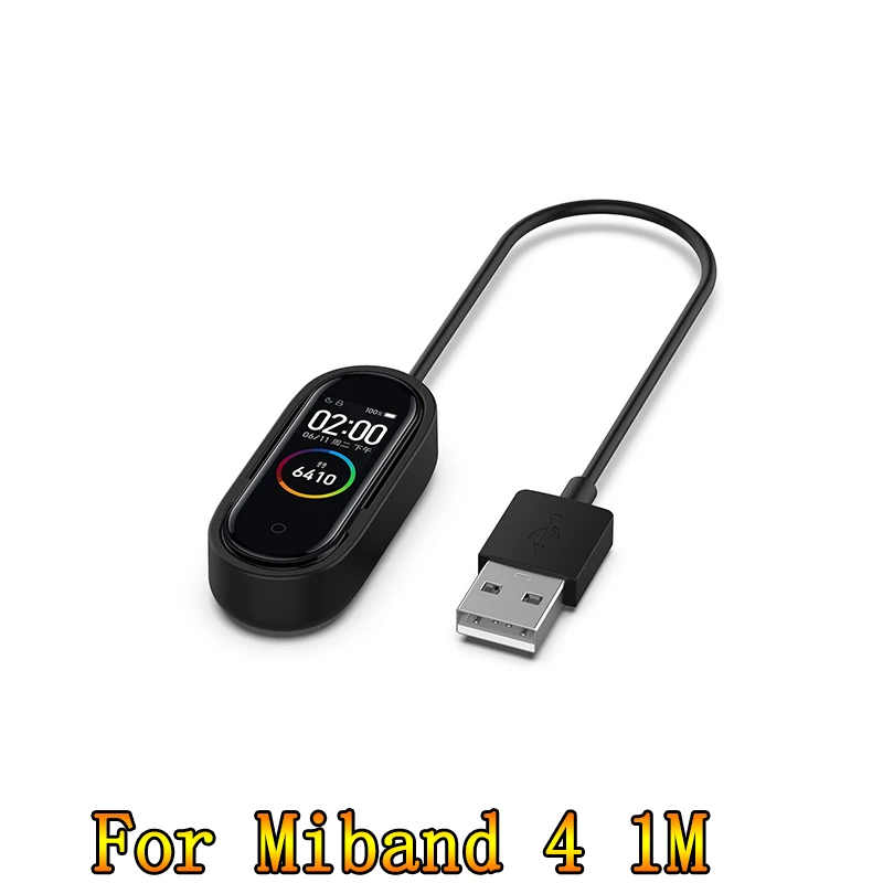 for miband 4 1M Новое поступление, зарядное устройство для Xiaomi Mi Band 2 3 4, зарядное устройство, кабель для передачи данных, док-станция, зарядный кабель для Xiaomi Mi Band 2 3 4 USB зарядное устройство - Цвет: for miband 4 1M