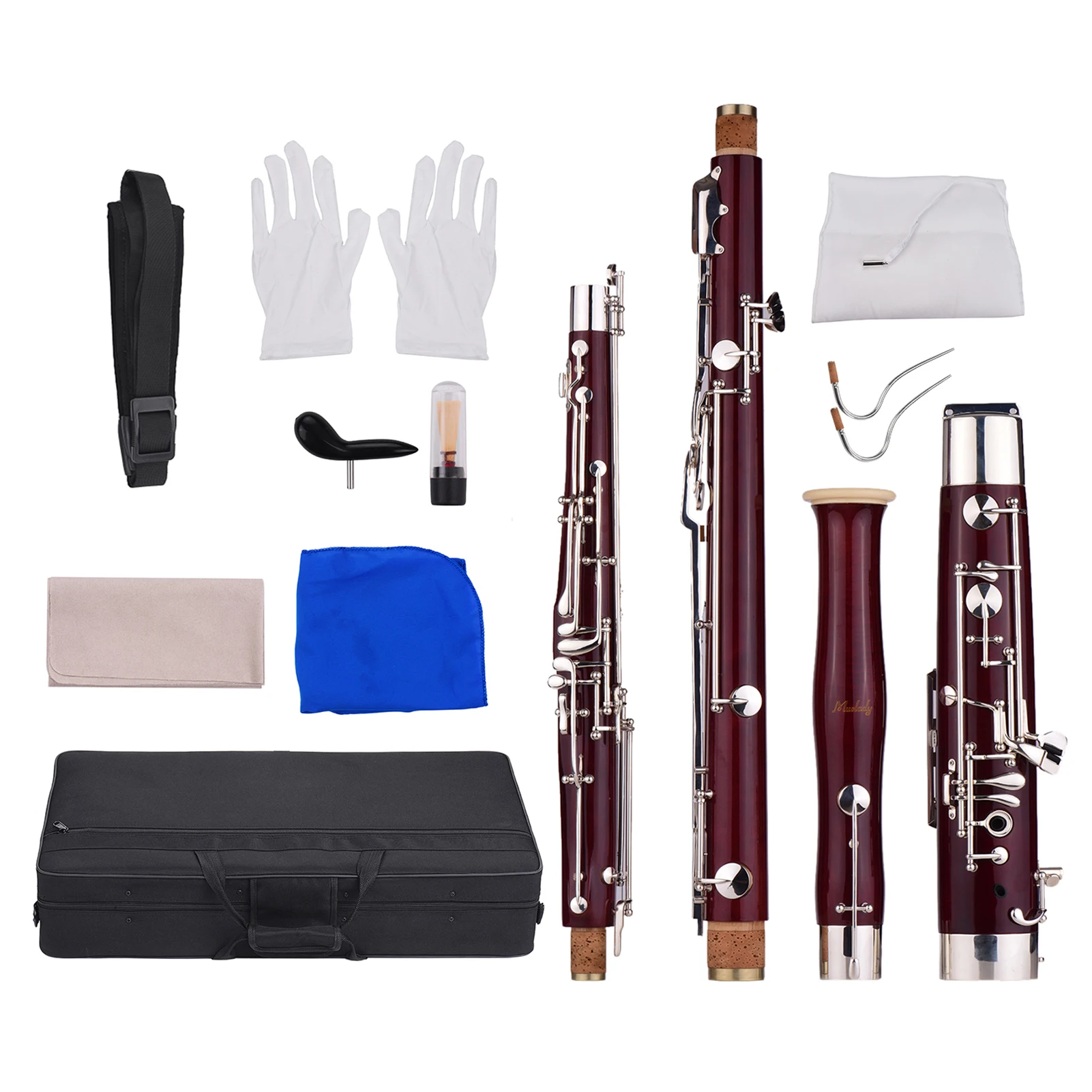 Muslady C Key Bassoon клен дерево тело мельхиор ключи с серебристым напылением инструмент