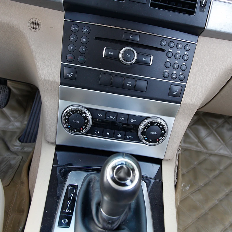 АБС ХРОМ для Mercedes benz GLK класс X204 2008-2012 Автомобильная центральная консоль