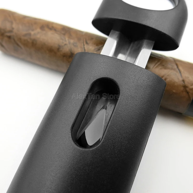 COHIBA брендовые пластиковые v-образные сигары резак острые сигареты резка металла нержавеющая сталь лезвия гаджеты сигары