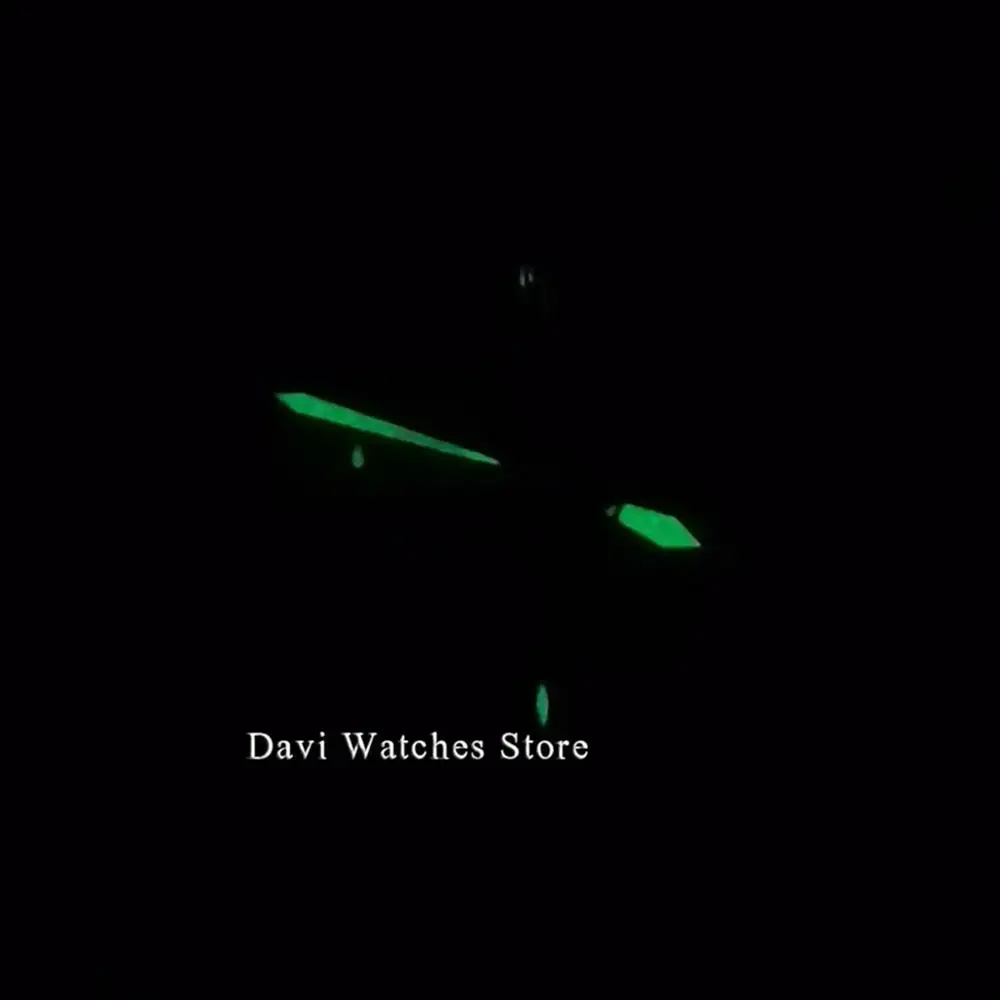 

41mm Corgeut Black Dial Quartz Top Mens Watches Black PVD Case Multifunction calendar date waterproof watch men