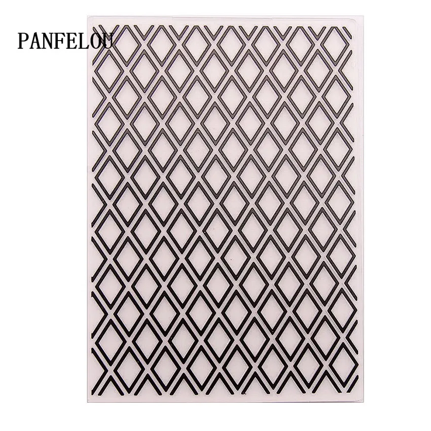 PANFELOU Алмазная решетка папки для тиснения пластик скрапбукинга DIY шаблон помадка