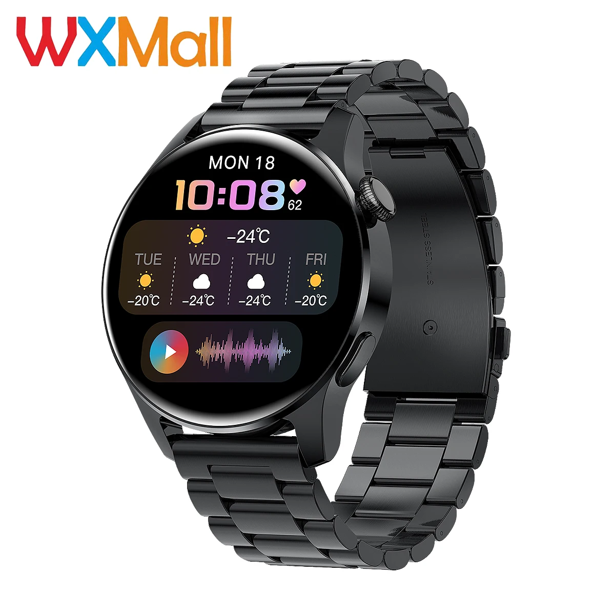 

2021 New Men Smart Watch Bluetooth Call Waterproof Sports Fitness Heart Rate Smartwatch For Huawei Android IOS Phone PK Watch 3