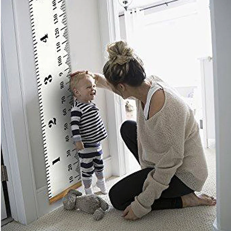 Линейка настенная деревянная съемная для детей и девочек|Декоративные карты