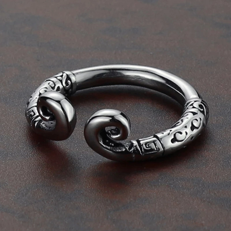 Классический вуконг желаемое золотой обруч кольцо в винтажном стиле Парные