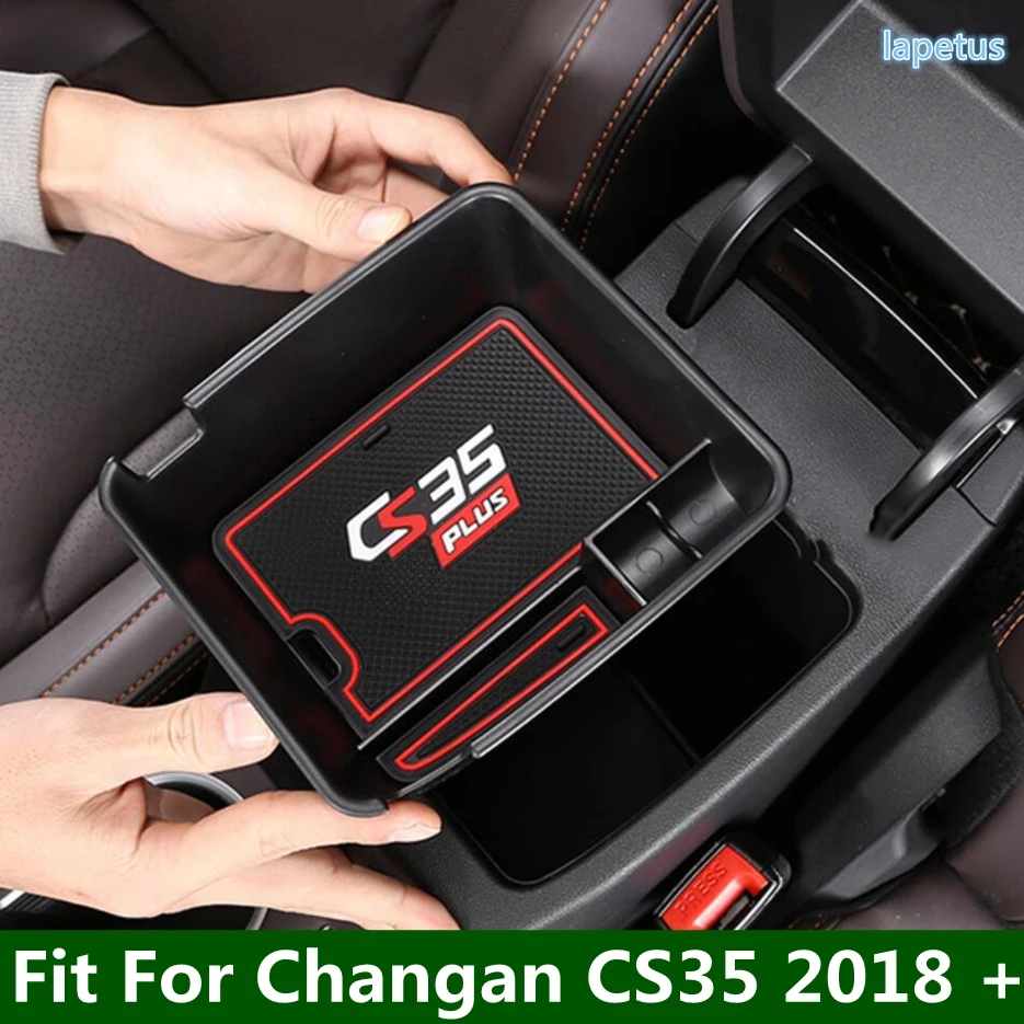 

Lapetus Central Armrest Storage Box Glove Holder Plate Organizer Black Accessories Car Styling Fit For Changan CS35 2018 - 2020