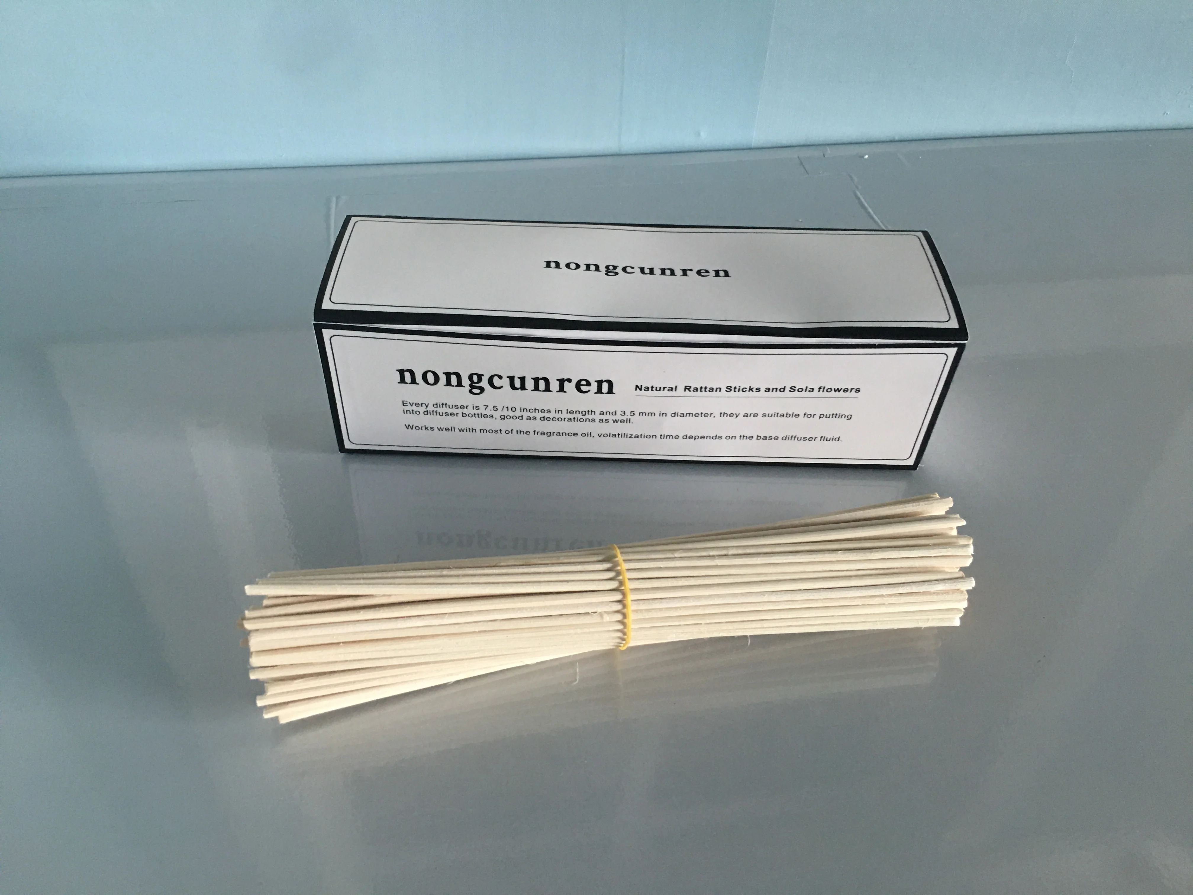 

nongcunren Premium white Rattan Reed Fragrance Diffuser Replacement Refill Sticks 300mm *3.5MM