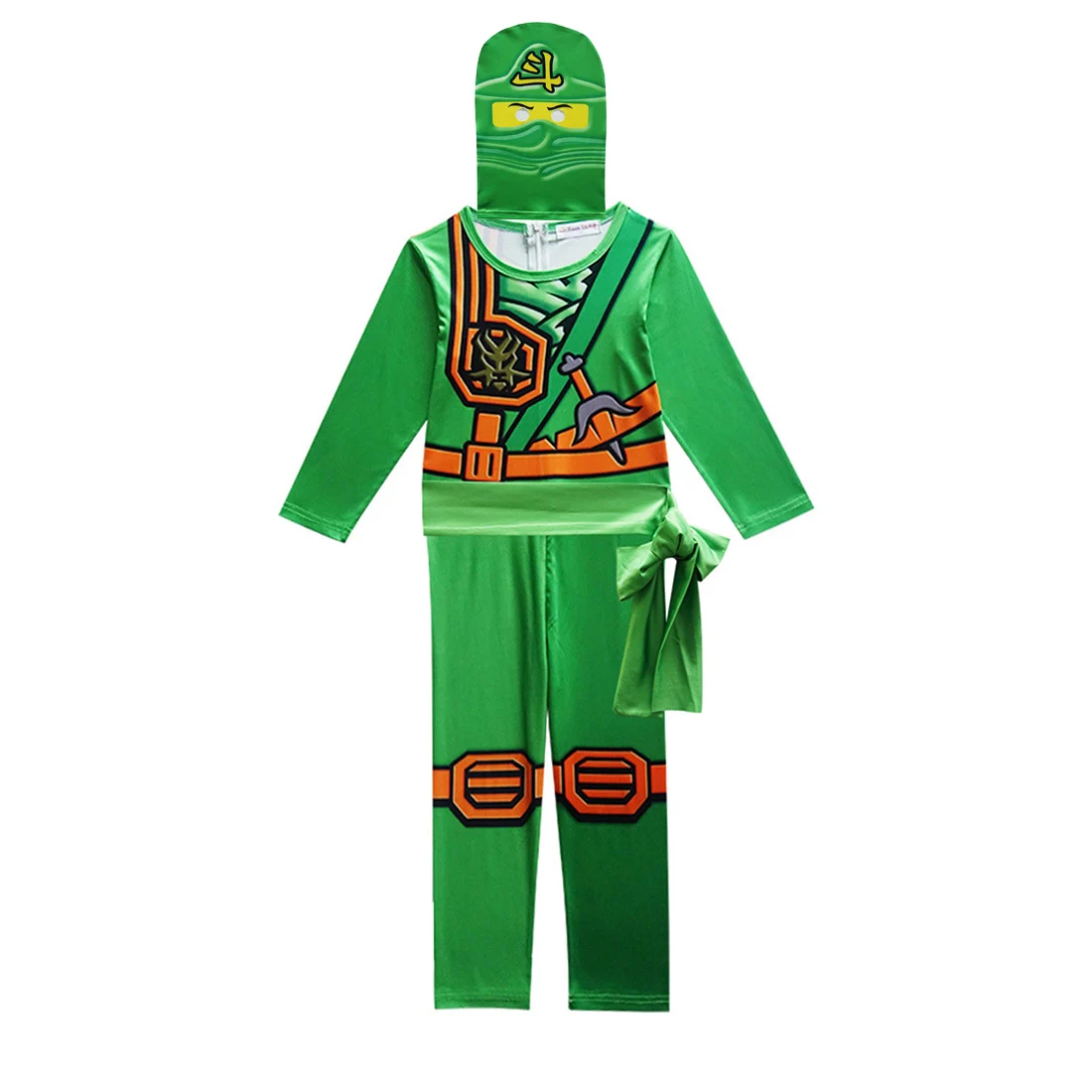 Ninjago костюм для мальчиков косплея Детский на Хэллоуин и маска детей модные