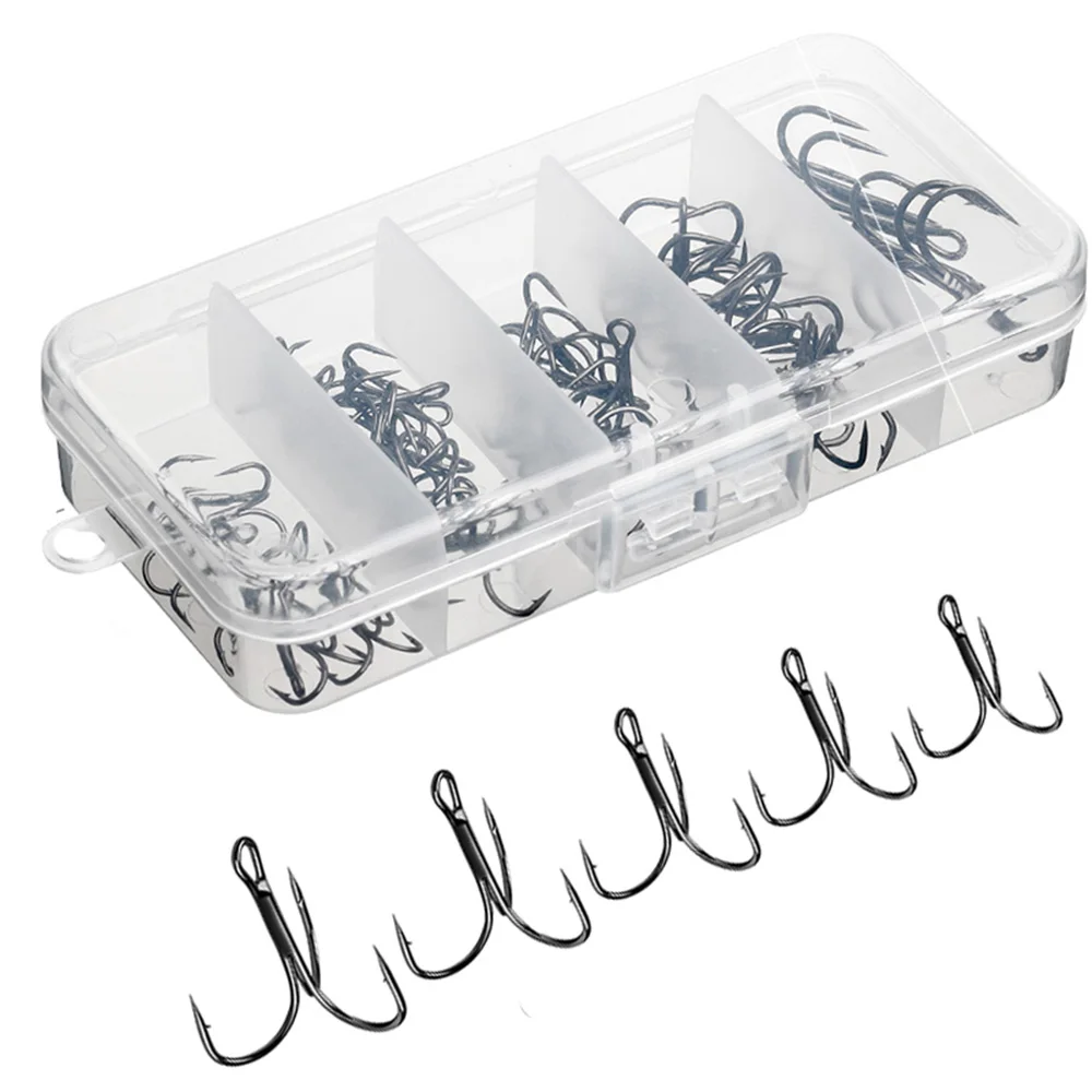 Тройные рыболовные крючки DONQL 45 шт./компл. супер острые Твердые тройные Крючки