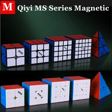 Qiyi MS серия Магнитный 2x2x2 3x3x3 магический куб 4x4x4 5x5x5 скоростной 2x2 3x3