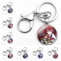 japan game twisted wonderland jewelry pendant keychains night raven college protagonist anime figure cosplay key ring