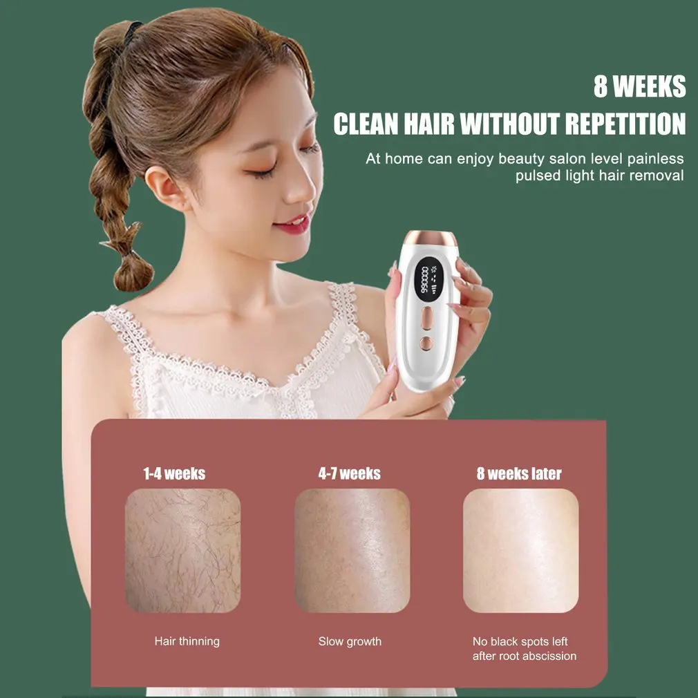 

IPL Hair Removal Laser Epilator For Women Portable 999999 Flash Permanent Painless Whole Body Photoepilator Depilador A Laser